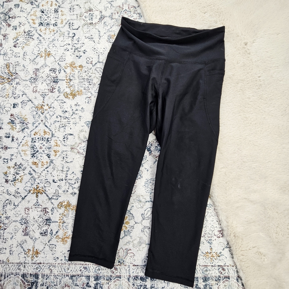 Old Navy Active Powersoft Pocket Leggings Women Black Large